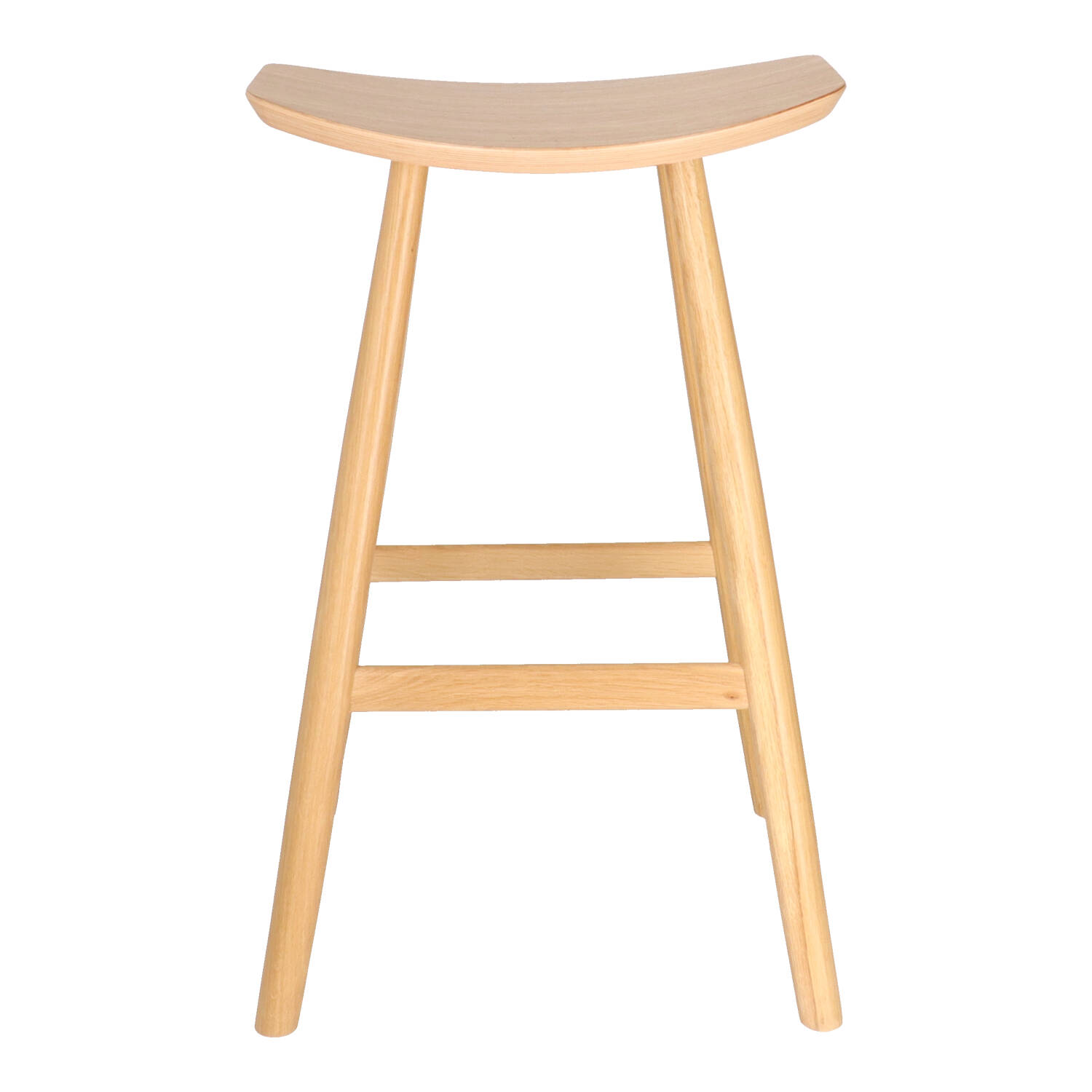 K XTON KYOTO Natural Scandinavian Wooden indoor bar stool
